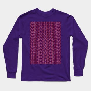 Intricate Purple Pattern Long Sleeve T-Shirt